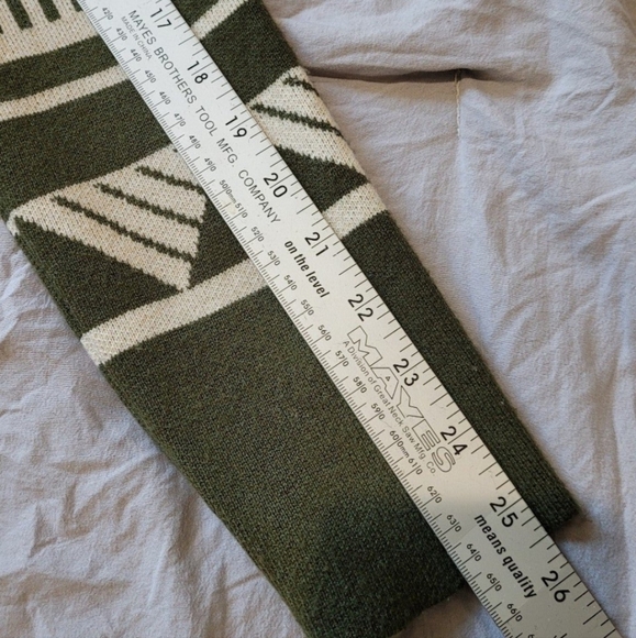 Pixley Wool Blend Olive and Cream Cardigan Womens Size Med. - Picture 7 of 8